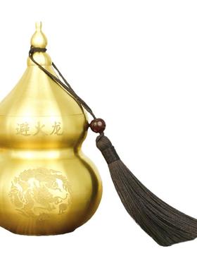 黄铜厨房西北角避火龙葫芦瓶子
