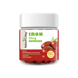 美国Nature's Key富铁软糖自然之钥补铁气血经孕妇哺乳期成人女性
