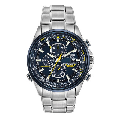 西铁城蓝天使猎鹰电波蓝宝石镜面