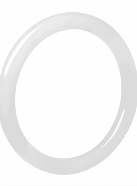 新疆和田羊脂白玉细圆条叮当手镯