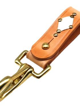 hardwind钥匙扣真皮手工制美式