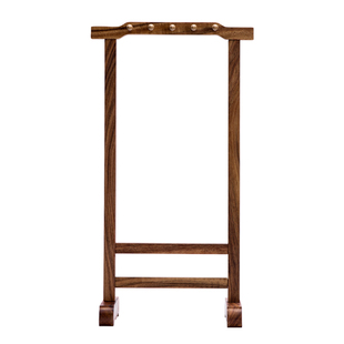 适意云桥实木毛笔笔挂笔架笔搁收纳书法用品文房四宝用品文艺简约复古中国风桌面摆件练字绘画毛笔挂架