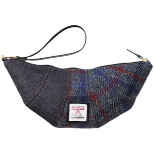 Harris tweed哈里斯粗花呢牛角包随身收纳包迷你零钱包笔袋文具包