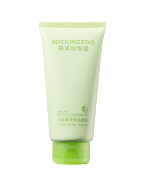摇滚动物园牛油果氨基酸洗面奶女控油温和清洁保湿洁净敏感肌适用