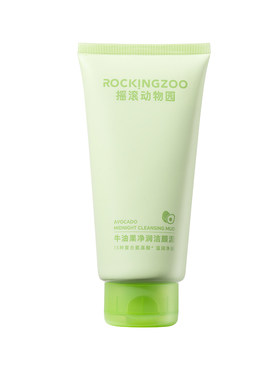 摇滚动物园牛油果氨基酸洗面奶女控油温和清洁保湿洁净敏感肌适用