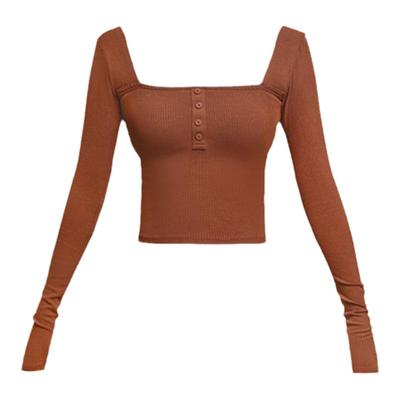 alphagym方领心机修身显瘦打底衫