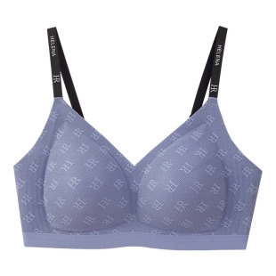 HR赫莲娜小胸聚拢显大内衣字母肩带隐形无痕软支撑网纱透气文胸女