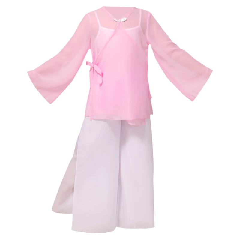 新款儿童古典舞演出服女秧歌服装练功服民族舞蹈服装伞舞元旦2020