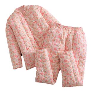 纯棉花手工棉衣女士棉袄棉裤套装妈妈款内胆保暖内外穿加厚冬季