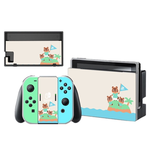 Switch NS痛机贴痛贴全机身手柄贴膜碳纤维动物之森周边保护贴纸