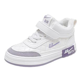 回力童鞋儿童高帮二棉鞋2025秋冬新款女童保暖冬鞋男童休闲加绒鞋