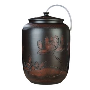 储水桶陶瓷水缸储水用家用老式带盖抽水茶台泡茶储水罐装纯净水大