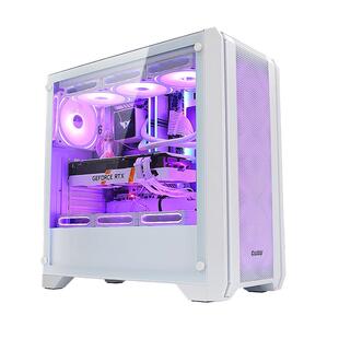 航嘉机箱GX750S掠夺者机箱电脑台式机MATX白色360水冷侧透游戏diy