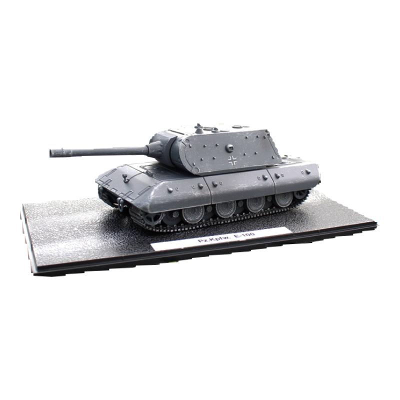 1:72鼠式坦克E100合金成品模型二战德国战车男生礼品摆件