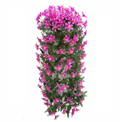 仿真客厅壁挂吊篮兰花人造百合