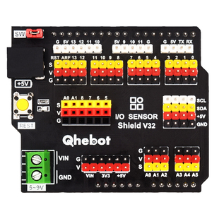 【Qhebot】UNO R3扩展板IO排针扩展板电子积木 适用于Arduino UNO
