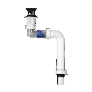 洗脸盆一体防臭下水管配件面盆横排下水器通用型下水管洗手盆防堵