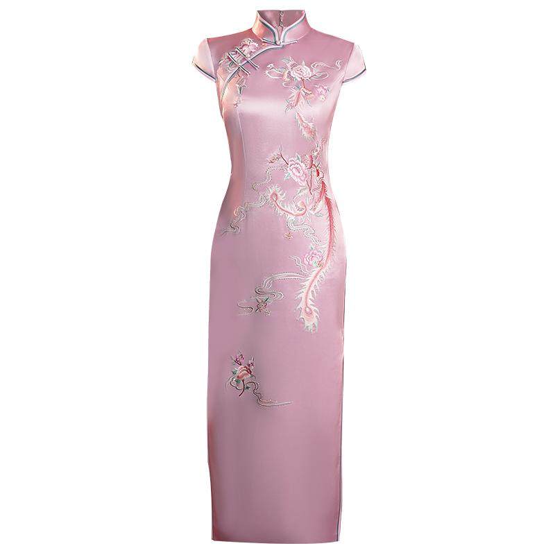 优雅婚宴旗袍绣花旗袍妈妈