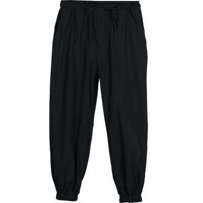 夏季棉麻阔腿束口灯笼裤男女同款