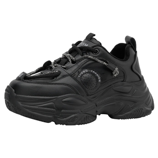 戈美其厚底增高加绒老爹鞋女2024新款秋冬季休闲运动爆百搭小个子