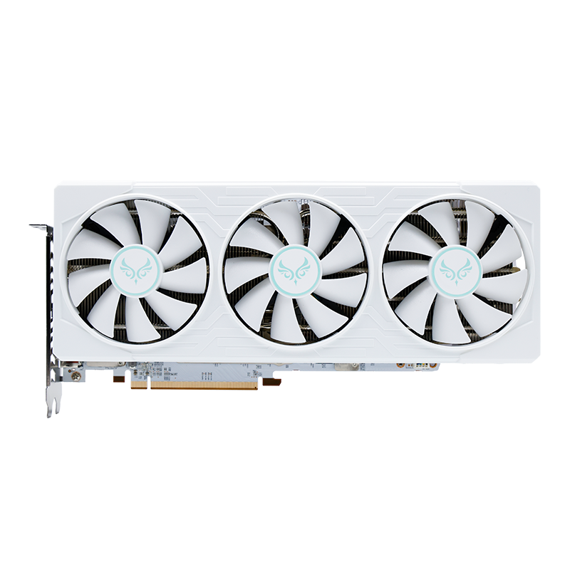 西风RX6900XT 16G三风扇 全新旗舰显卡 白色灯光 超稀有白色PCB