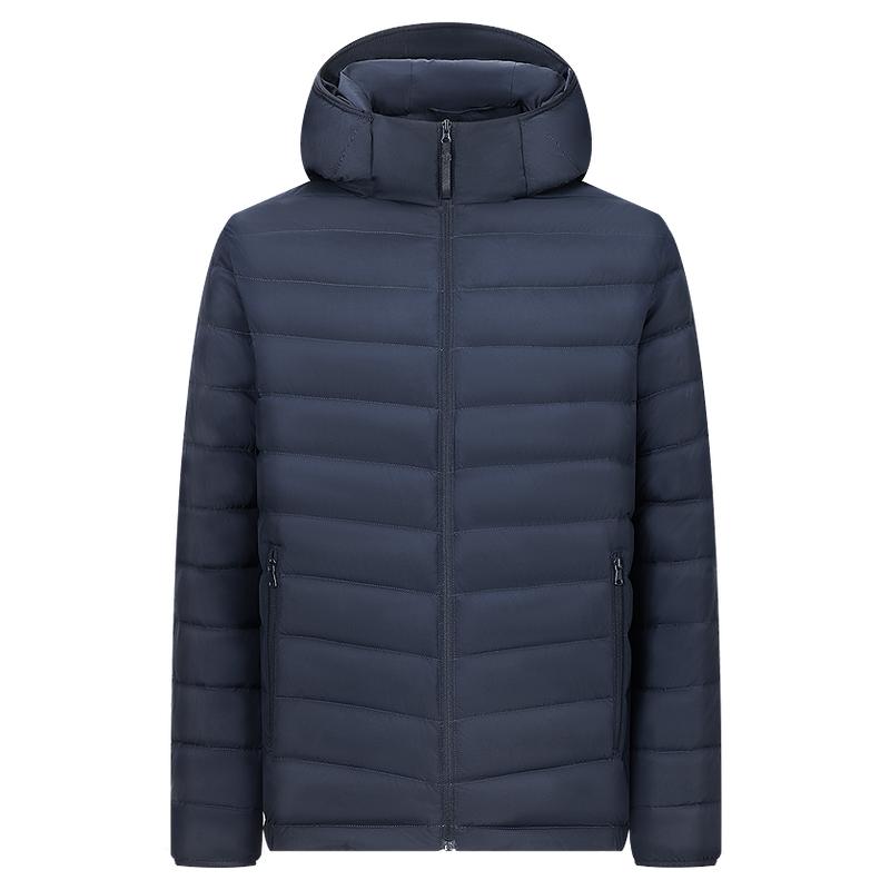 波司登2025新款休闲三防轻薄排骨羽绒服男士短款连帽保暖外套防寒
