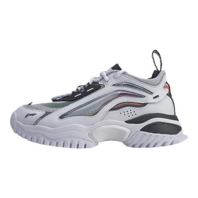 李宁休闲女子春季新款潮流极光天行撞色复古舒适运动鞋AGLP108