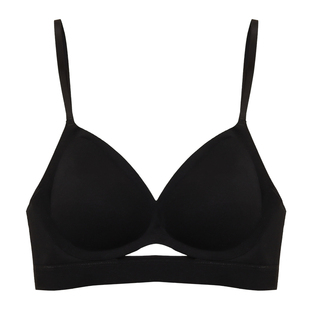 重璞韧系列V领设计大u露背内衣无钢圈带胸垫细肩带隐形美背文胸