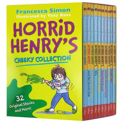 Horrid Henry's Cheeky Collection 英文原版 淘气包亨利10册套装 英文版儿童小说章节书 进口原版英语书籍