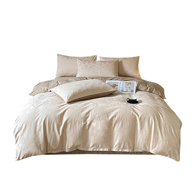 轻奢范超柔软纯棉100%全棉60s贡缎提花四件套居家宿舍公寓三件套