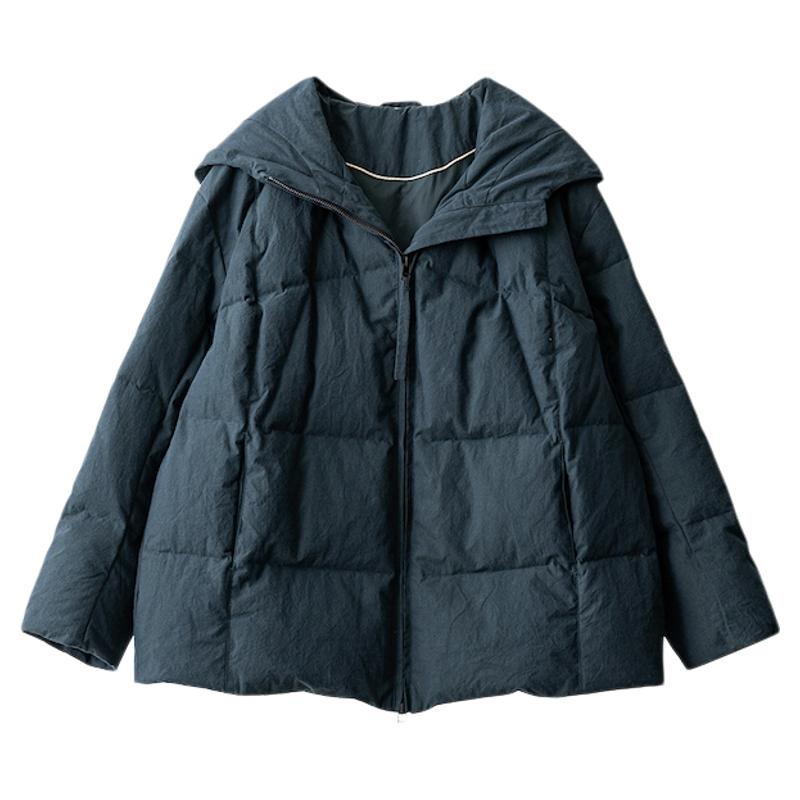 梭家｜记忆海｜匈牙利进口95白鹅绒基础款连帽高端女士冬季羽绒服