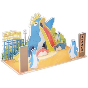 【GSC现货】魔卡少女樱DIY拼装场景立牌企鹅大王GSM