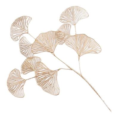 金叶子仿真花金色银杏叶发财果