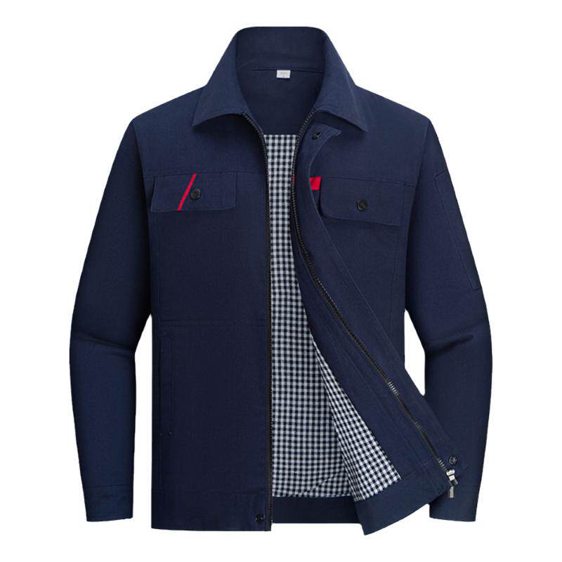 春秋冬纯棉工作服套装男加厚耐磨长袖上衣电焊工厂工装劳保服定制