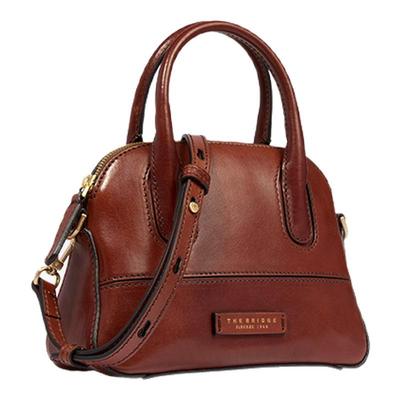 The Bridge/桥牌 新品 IOLANDA系列女手工牛皮手提斜挎贝壳包