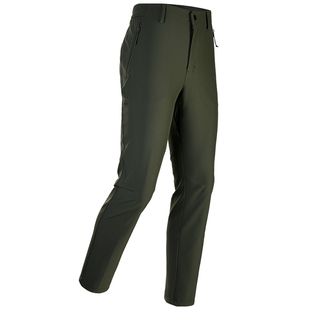 凯乐石女款软壳裤防风加绒保暖户外放静电徒步修身裤子