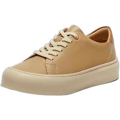 Bata休闲鞋女2025秋季新款时尚通勤牛皮百搭厚底运动板鞋VQT06CM4