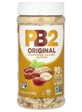美国原味PB2脱脂花生粉健身轻食