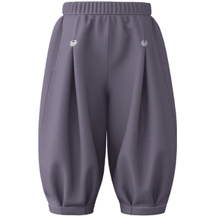 【气球裤】papa爬爬春季儿童裤子男女童休闲灯笼裤宽松百搭长裤