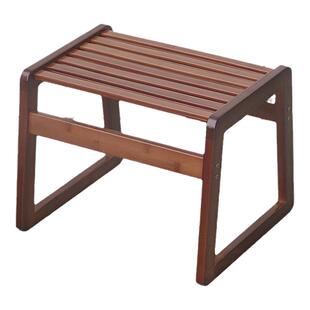 凳子家用板凳浴室网红小型客厅厕所轻奢高级儿童木凳创意竹编卧室