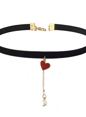 2020年新款潮复古爱心女新年珍珠