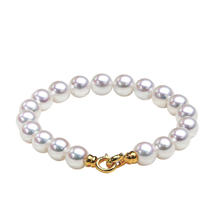 薇爱秀丽天然淡水珍珠手链女媲美日本海水akoya天女级极光近正圆