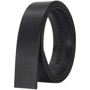 啄木鸟皮带不带头真皮男士自动扣无头腰带纯牛皮无扣配牛仔裤带条