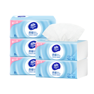 维达抽纸倍韧3层100抽24包XS码婴儿面巾纸餐巾纸纸巾卫生纸整箱