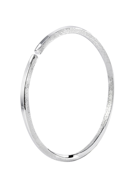 宝茉莫比乌斯女9999足银钉沙手镯