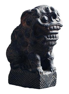 中式风会所茶室清供镇宅做旧摆件