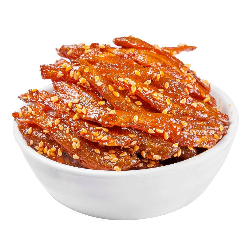 香辣小鱼仔罐装麻辣小鱼干辣味深即食鱼零食