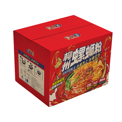 食分辣香辣款螺蛳粉330g*10袋礼盒装螺丝粉正宗柳州特产宵夜送礼