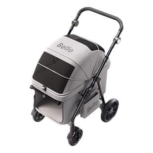 Bello D9宠物推车大容量可折叠便携轻量级新款外出遛猫咪狗狗多宠