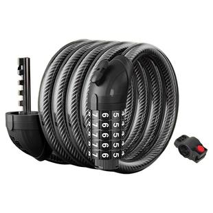 凤凰固定式自行车锁专用防盗密码钢缆锁电动摩托车链条锁单车便携